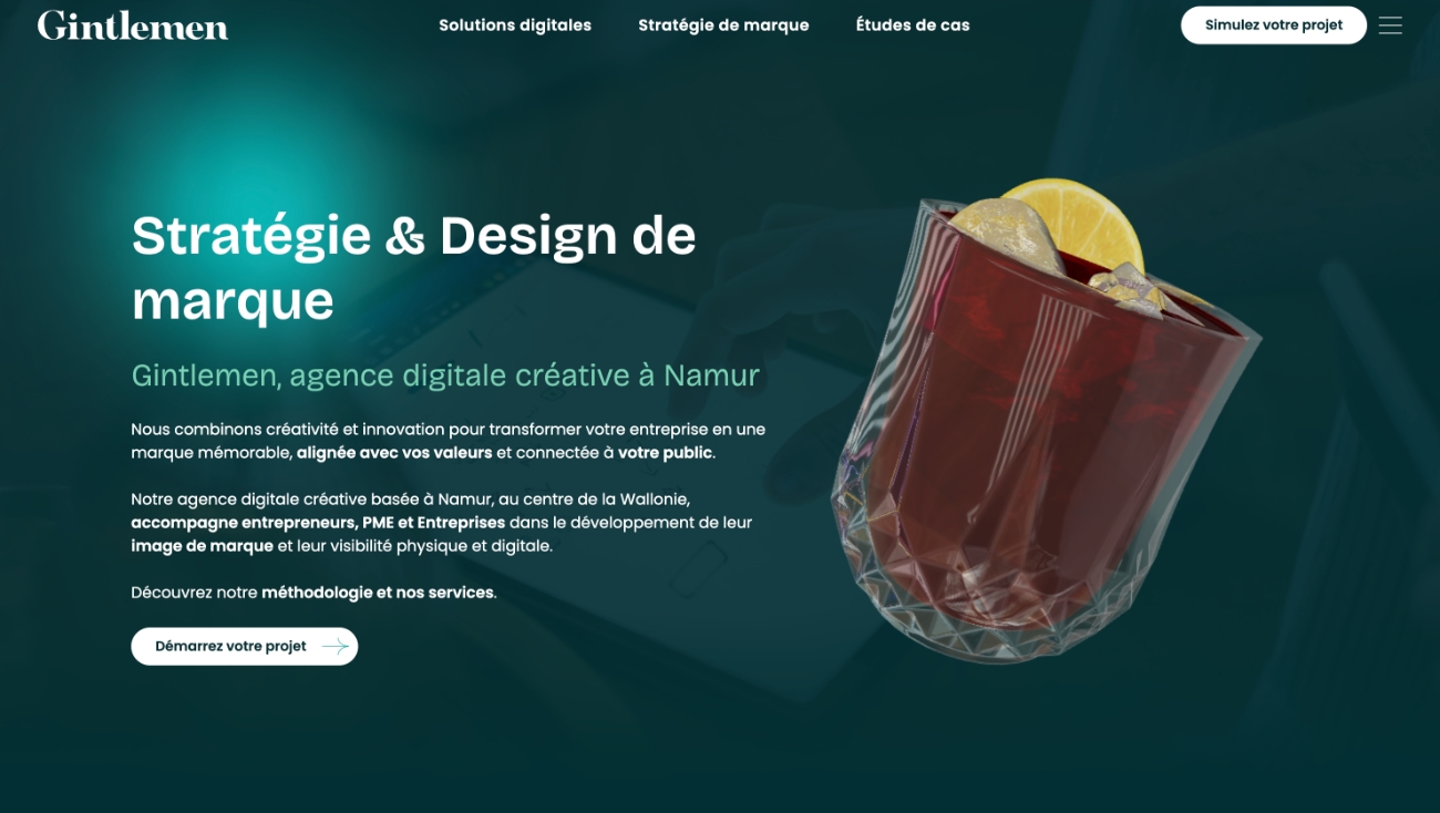 Modèle 3D sur une page service