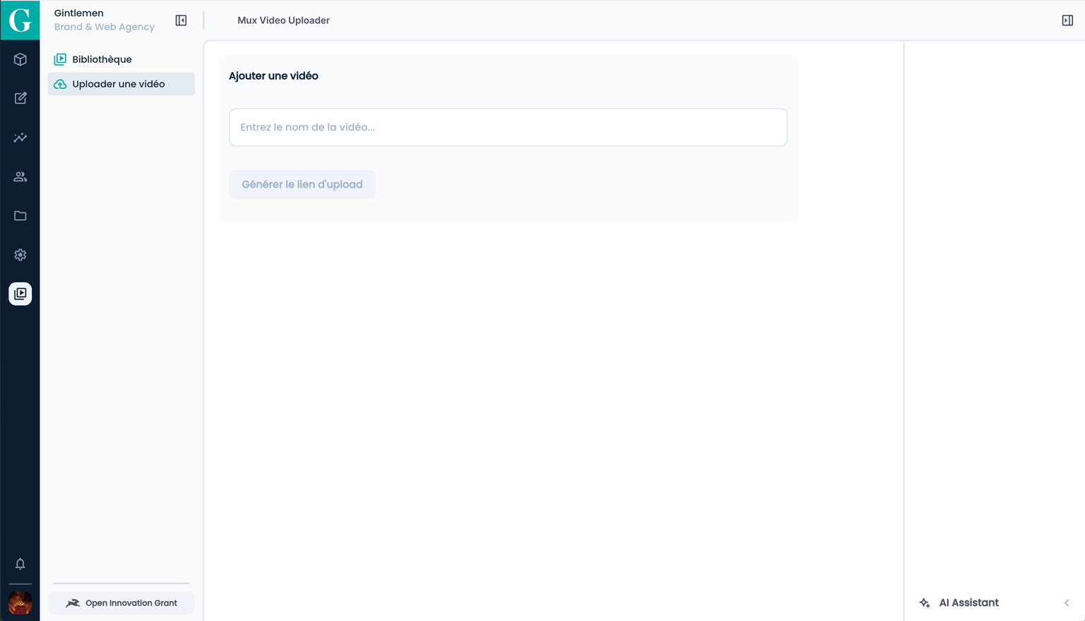 Formulaire d'upload drag & drop